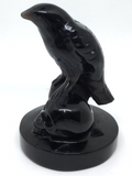 Black Obsidian Raven on Skulls #499