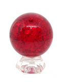 Red Crackle Quartz Sphere - 5cm