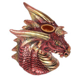 Red Dragon Backflow Incense Burner - 10.5cm