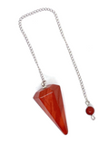 Red Jasper Faceted Pendulum