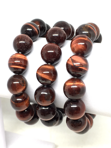 Red Tiger Eye Bracelet - 14mm