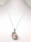 Rose Quartz Dragon Pendant - Non Silver