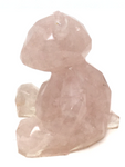 Sitting Teddy Bear - Rose Quartz