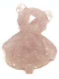 Sitting Teddy Bear - Rose Quartz