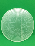 Star & Moon Engraved Selenite Plate