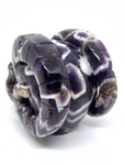 Chevron Amethyst Horned Skull #164