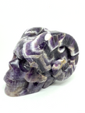 Chevron Amethyst Horned Skull #164