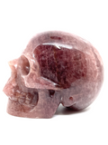 Strawberry Quartz Skull #201 - 10.6cm