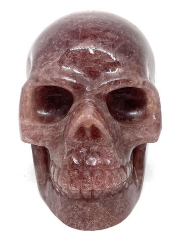 Strawberry Quartz Skull #201 - 10.6cm