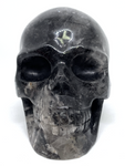 Tourmaline in Quartz Skull #406