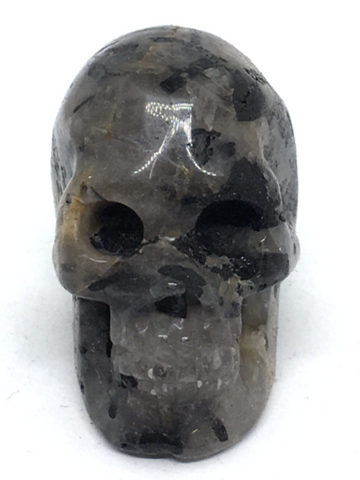 Tourmalinated Quartz Skull #444