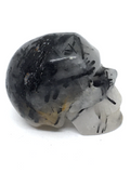 Tourmalinated Quartz Skull #445