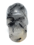 Tourmalinated Quartz Skull #445