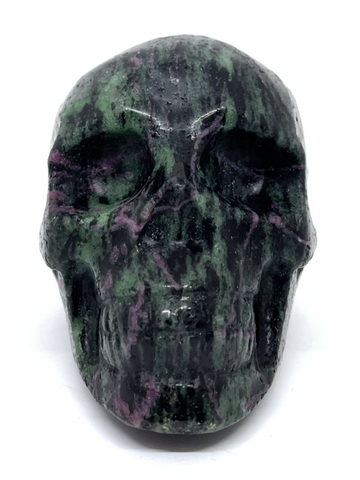 Ruby Zoisite Skull #494 - 7.4cm