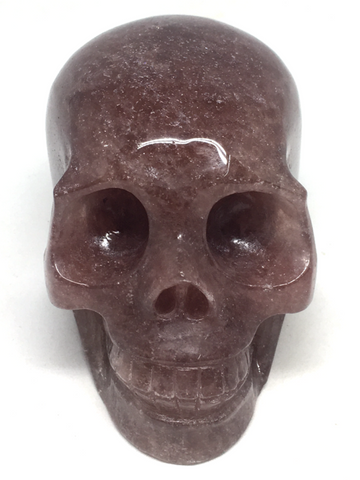 Strawberry Quartz Skull #289