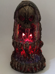 Skull with Light Up Geode Backflow Burner 17cm