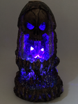 Skull with Light Up Geode Backflow Burner 17cm