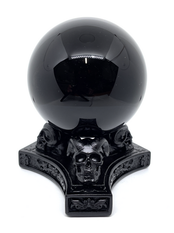 Horned Skull Sphere Stand