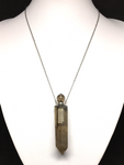 Smokey Quartz Perfume Bottle Necklace with Dropper # 198