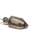 Smokey Quartz Perfume Bottle Necklace with Dropper # 199