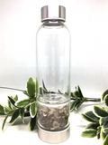 Smokey Quartz Crystal Water Bottle -Stainless Steel