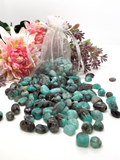 Smokey Amazonite Chips (large) - 100g