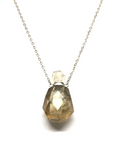 Smokey Quartz Perfume Bottle Necklace