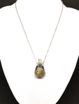 Smokey Quartz Perfume Bottle Necklace