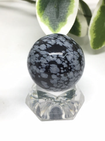 Snowflake Obsidian Sphere - 30mm