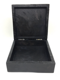 Black Soapstone Pentacle Box - 10cm x 10cm