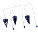 Sodalite Faceted Pendulum