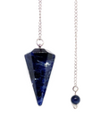 Sodalite Faceted Pendulum