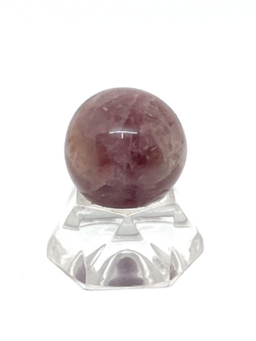 Purple Rose Quartz Sphere #109 - 2.3cm