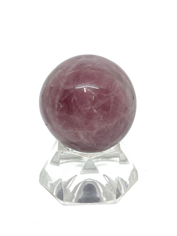 Purple Rose Quartz Sphere #112 - 2.8cm