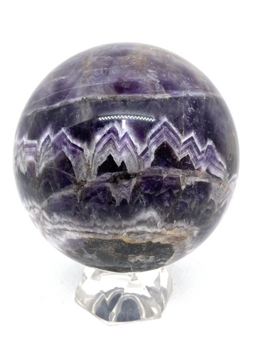 Chevron Amethyst Sphere #210 - 7cm