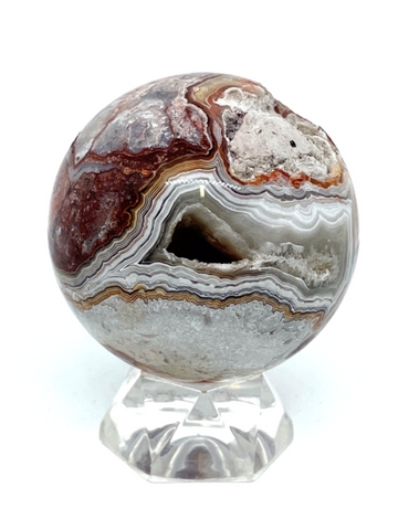 Mexican Crazy Lace Agate Sphere #291 - 5.1cm