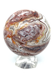 Mexican Crazy Lace Agate Sphere #293 - 6.4cm