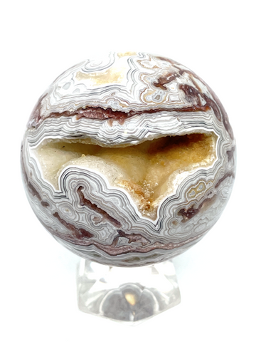 Mexican Crazy Lace Agate Sphere #295 - 5.7cm