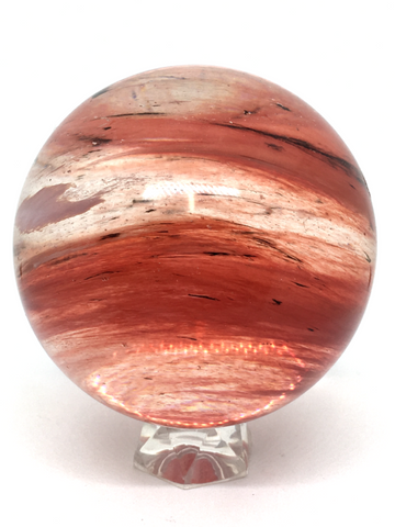 Red Smelt Quartz Sphere #39 - 7.7cm