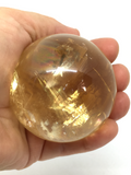 Honey Calcite Sphere # 403 - 5.5cm