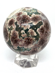 Green Flower Agate Sphere #478 - 6cm