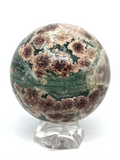 Green Flower Agate Sphere #479 - 6cm