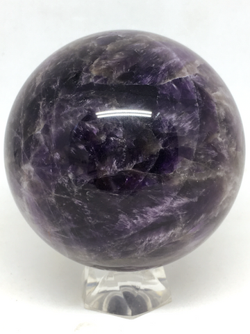 Chevron (Dream) Amethyst Sphere #242 - 7.6cm