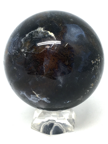 Moss Agate Sphere #33 - 6.5cm