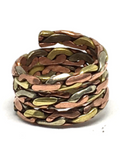 Spiral Copper & Brass Ring