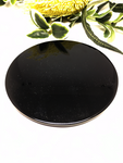Star Of David Plate - Black Obsidian 15cm