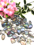 Translucent Titanium Aura Quartz Tumbles