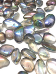 Translucent Titanium Aura Quartz Tumbles