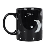 Triple Moon Black Mug