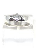 Triple Moon Sterling Silver Ring - Size Medium / Large